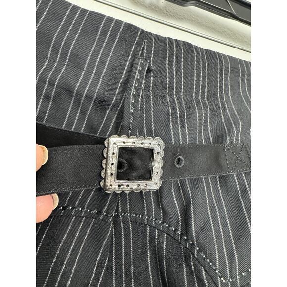 Marithe Francois Girbaud Pants Womens 29 Avant garde Pinstripe Wool Blend Italy - Picture 7 of 16